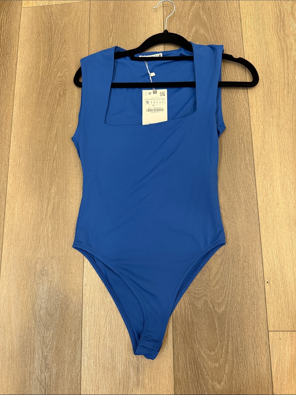 NWT Royal Blue Square Neck Bodysuit